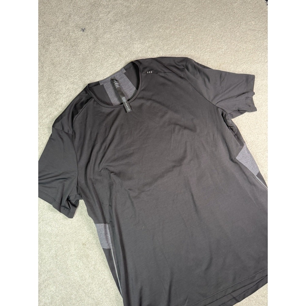 Lululemon Fast & Free Running Short Sleeve T-Shirt Men XXL Black Reflective Nwot